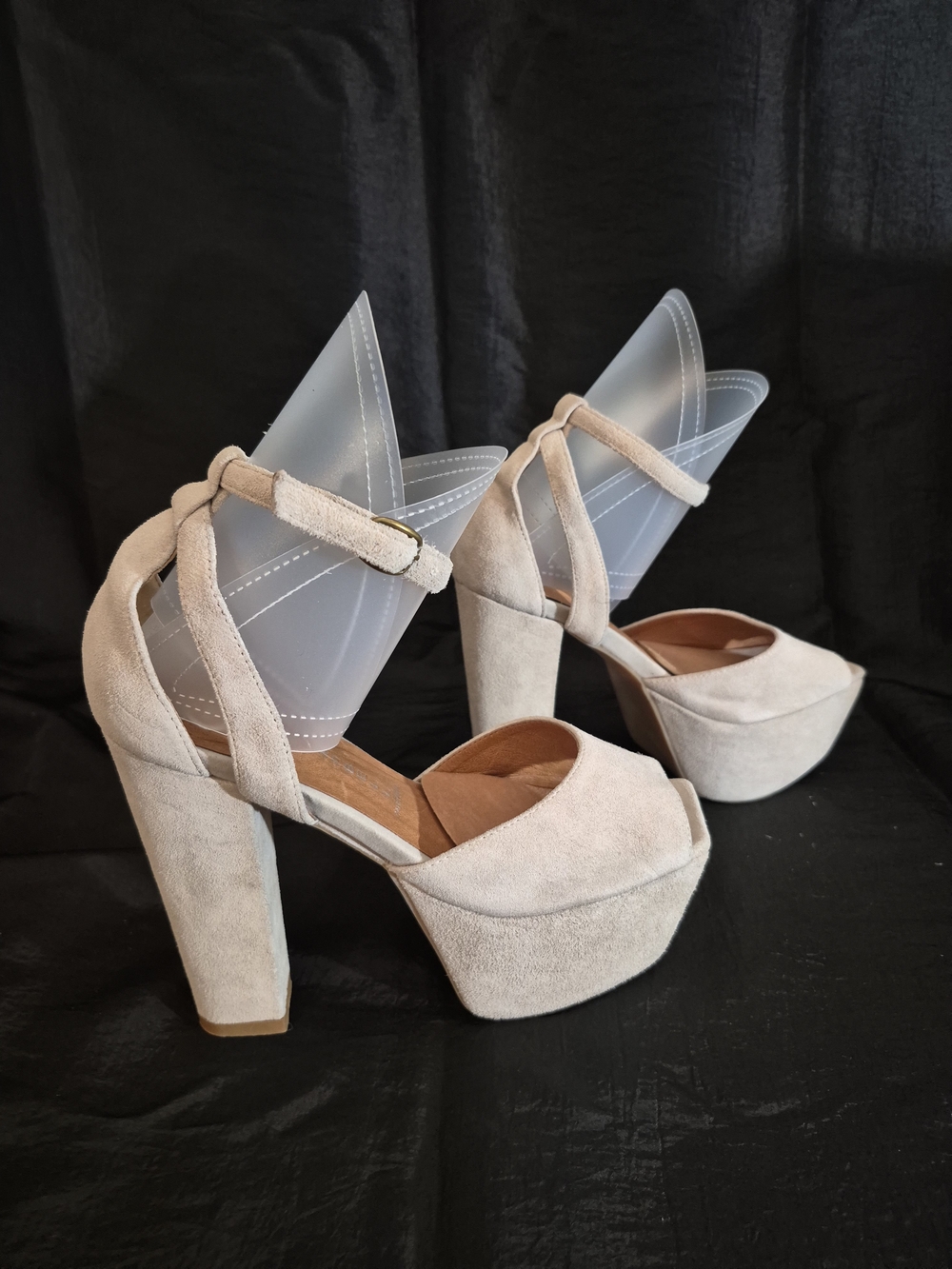 Jeffrey Campbell Havana Perfect 2- High Platforms In Ivory Suede